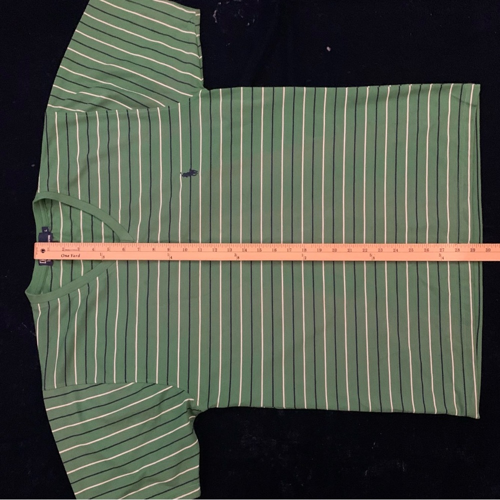 RL POLO All Cotton Striped V Next Tee - Picture 4 of 5